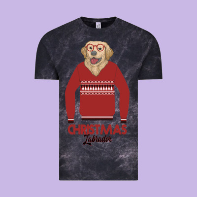 Christmas Labrador Vintage Tee Designed By Bettercallsaul