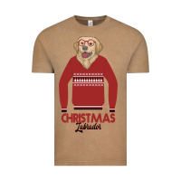 Vintage Coffee Christmas Labrador Vintage Tee - Bettercallsaul