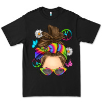 Black messy bun tie dye Premium Tee - RanaPortraitStore