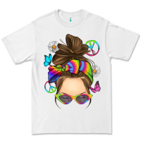 White messy bun tie dye Premium Tee - RanaPortraitStore