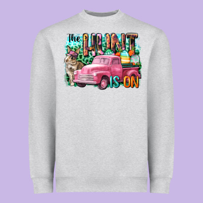 The Hunt Is On Easter Day Heavyweight Sweatshirt Designed By Cowgirlartshop