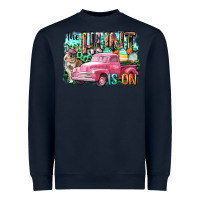 Navy The hunt is on Easter Day Heavyweight Sweatshirt - CowGirlArtShop
