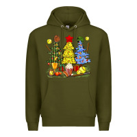 Army Green christmas with softball trees bbs Premium Hoodie - BundleAndBundleShop