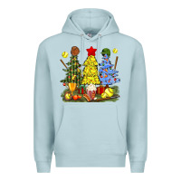 Blue Mist christmas with softball trees bbs Premium Hoodie - BundleAndBundleShop