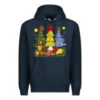 Navy christmas with softball trees bbs Premium Hoodie - BundleAndBundleShop