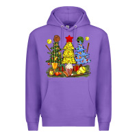 Purple christmas with softball trees bbs Premium Hoodie - BundleAndBundleShop