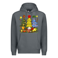 Rock christmas with softball trees bbs Premium Hoodie - BundleAndBundleShop