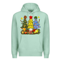 Seafoam christmas with softball trees bbs Premium Hoodie - BundleAndBundleShop