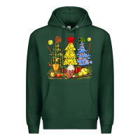 Sports Green christmas with softball trees bbs Premium Hoodie - BundleAndBundleShop