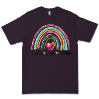 Plum rainbow teach love inspire Premium Tee - NancyCooperArtShop