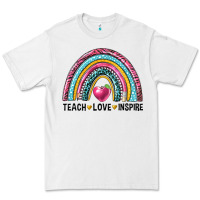 White rainbow teach love inspire Premium Tee - NancyCooperArtShop