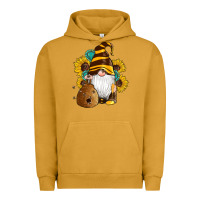 Pigment Peanut Butter western bee gnomes beehive honey sunflowers gemstone Urban Hoodie - Artiststas