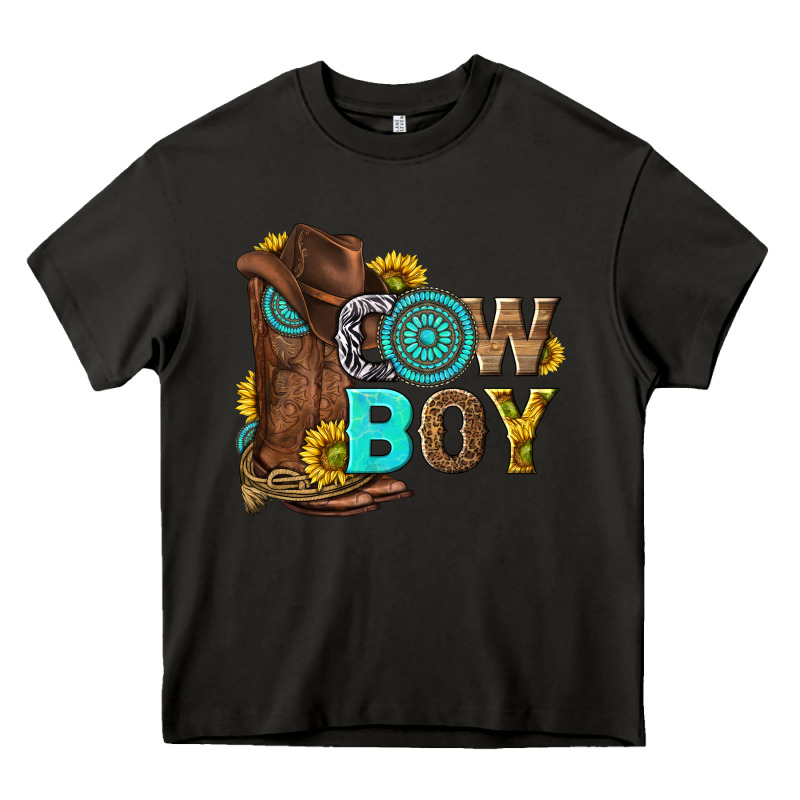 Western Cowboy Heavy Core Tee by NancyCooperArtShop | Teevron