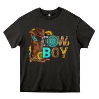 Asphalt western cowboy Heavy Core Tee - NancyCooperArtShop