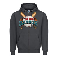 Smoke 'tis the season baseball Zipper Hoodie - FaDigitalArtStudio