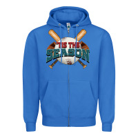 True Royal 'tis the season baseball Zipper Hoodie - FaDigitalArtStudio