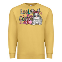 Antique Gold Little Miss Cotton Tail Premium Sweatshirt - CowhideDigitalArt