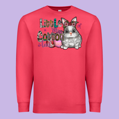 Little Miss Cotton Tail Premium Sweatshirt Designed By Cowhidedigitalart