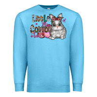 Ocean Blue Little Miss Cotton Tail Premium Sweatshirt - CowhideDigitalArt