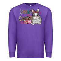 Purple Little Miss Cotton Tail Premium Sweatshirt - CowhideDigitalArt