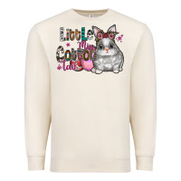 Sandshell Little Miss Cotton Tail Premium Sweatshirt - CowhideDigitalArt