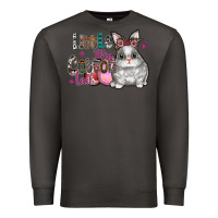 Smoke Little Miss Cotton Tail Premium Sweatshirt - CowhideDigitalArt