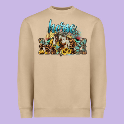 Horse Mom Mother's Day Heavyweight Sweatshirt Designed By Howdyjamesfarm