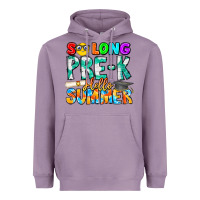 Lavender So Long Pre K Hello Summer Heavyweight Hoodie - CowhideDigitalArt