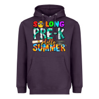 Plum So Long Pre K Hello Summer Heavyweight Hoodie - CowhideDigitalArt