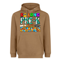 Toasted Coconut So Long Pre K Hello Summer Heavyweight Hoodie - CowhideDigitalArt