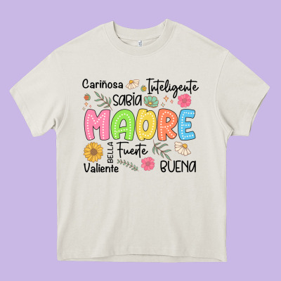 Madre Spanish Mothers Day Heavy Core Tee Designed By Jahusdesignshop