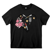 Black phlebotomy add your name Heavy Core Tee - MaliasSmallBusiness