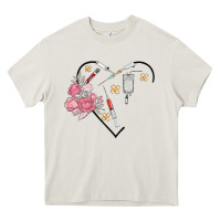 Cream phlebotomy add your name Heavy Core Tee - MaliasSmallBusiness