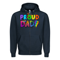 Navy Western Proud Dad Zipper Hoodie - BundleAndBundleShop
