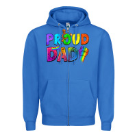 True Royal Western Proud Dad Zipper Hoodie - BundleAndBundleShop