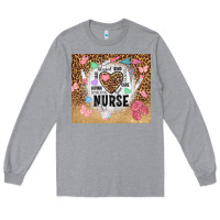 Heather Grey nurrse tumbler tbs Long Sleeve Tee - TumblerDesignByShophia