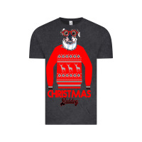 Vintage Black Christmas Buldog Vintage Tee - Bettercallsaul