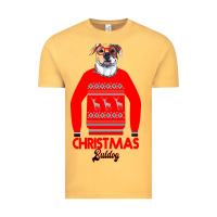 Vintage Mustard Christmas Buldog Vintage Tee - Bettercallsaul