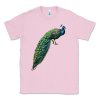 Bubblegum Pink Peacock Classic Tee - LillyAllenDesigns