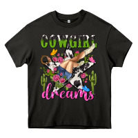 Asphalt western rodeo cowgirl dreams Heavy Core Tee - NancyCooperArtShop