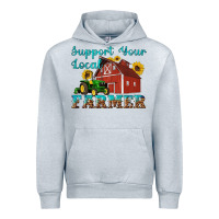 Heather Grey western support your local farmer Urban Hoodie - Artiststas