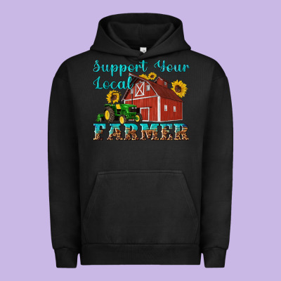 Western Support Your Local Farmer Urban Hoodie Designed By Artiststas