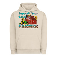 Pigment French Oak western support your local farmer Urban Hoodie - Artiststas