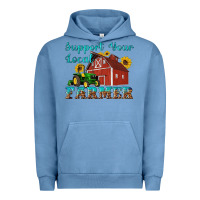 Pigment Pebble Blue western support your local farmer Urban Hoodie - Artiststas