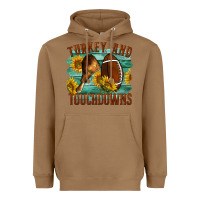 Turkey And Touchdowns Heavyweight Hoodie | Teevron