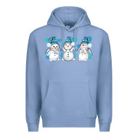 Colony Blue snowman winter bbs Premium Hoodie - BundleAndBundleShop