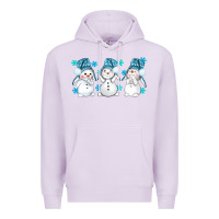 Lilac snowman winter bbs Premium Hoodie - BundleAndBundleShop