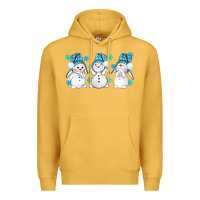 Mustard snowman winter bbs Premium Hoodie - BundleAndBundleShop