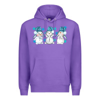Purple snowman winter bbs Premium Hoodie - BundleAndBundleShop