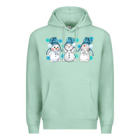 Seafoam snowman winter bbs Premium Hoodie - BundleAndBundleShop